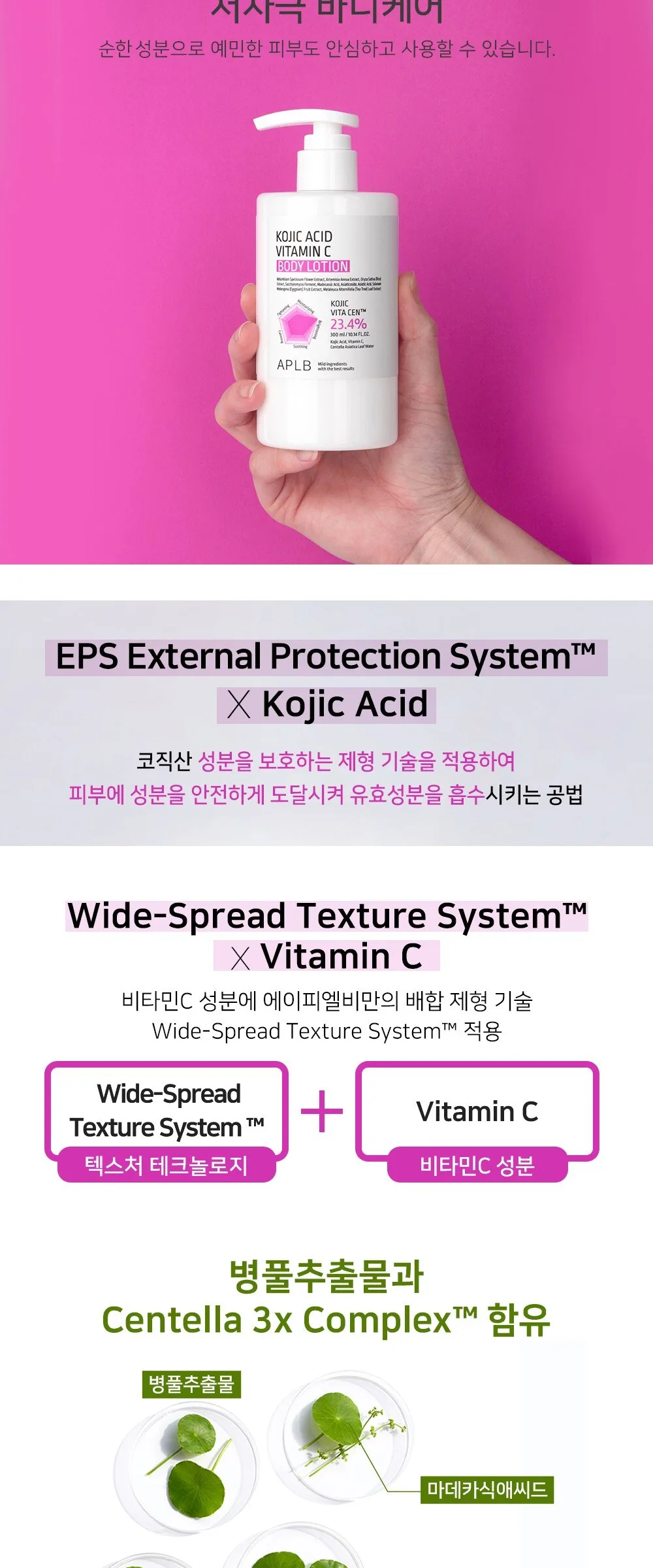 APLB KOJIC ACID VITAMIN C BODY LOTION 300ml Detail