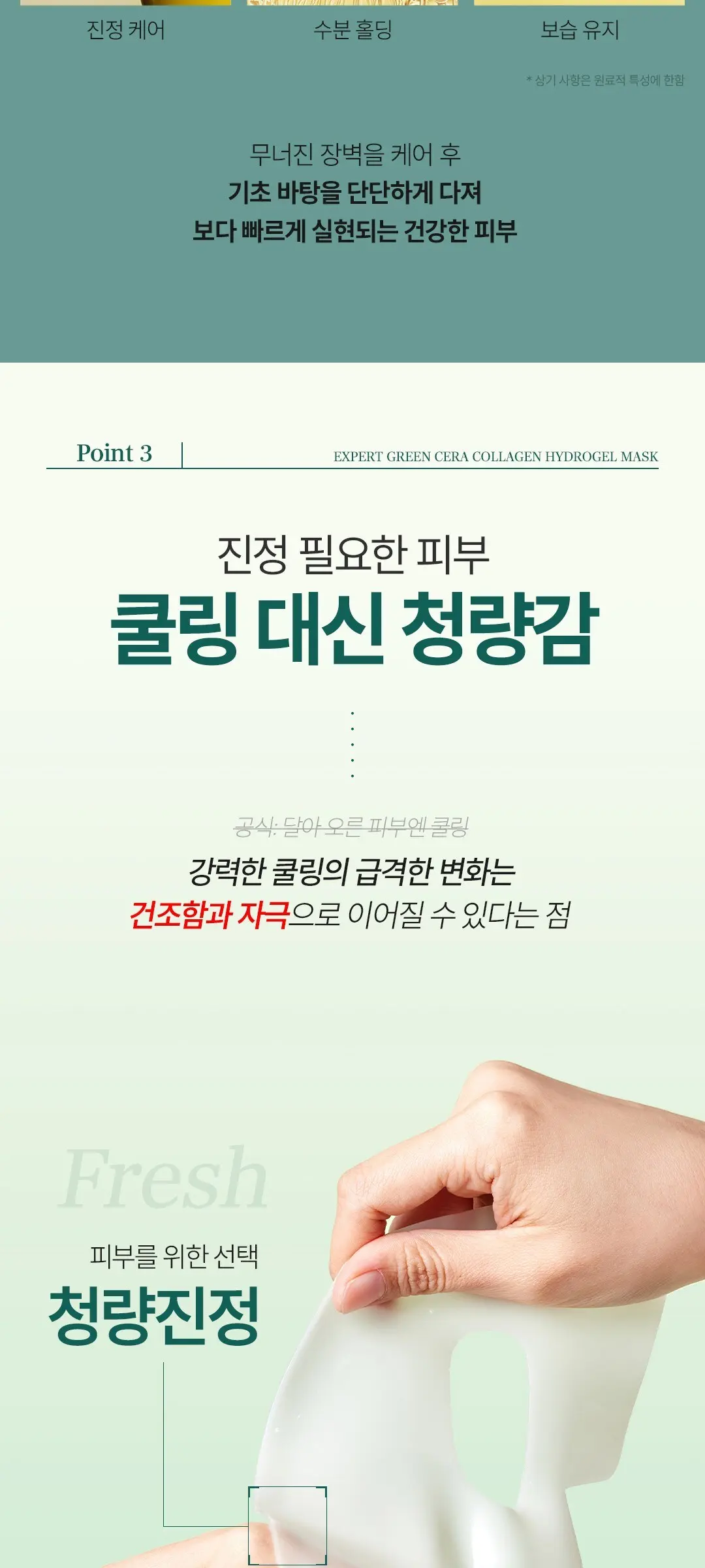 Ariul Expert Green Cera Collagen Hydrogel Mask 4 Sheets Detail