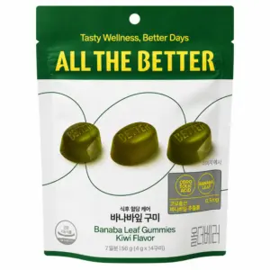ALL THE BETTER Banaba Leaf Gummies Kiwi Flavor 56g (14 pcs)