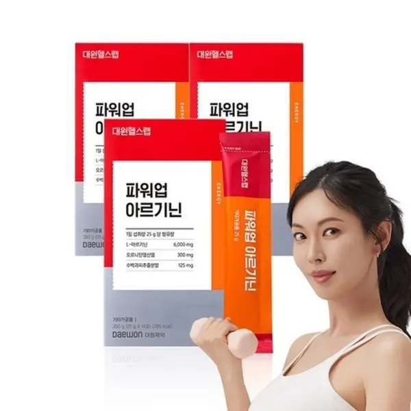 Daewon Pharmaceutical Power-Up Arginine 350g (14 Sticks) x 3 Packs