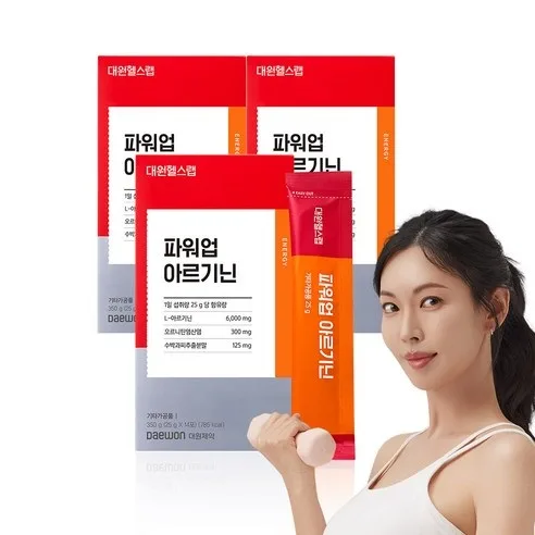 Daewon Pharmaceutical Power-Up Arginine 350g (14 Sticks) x 3 Packs
