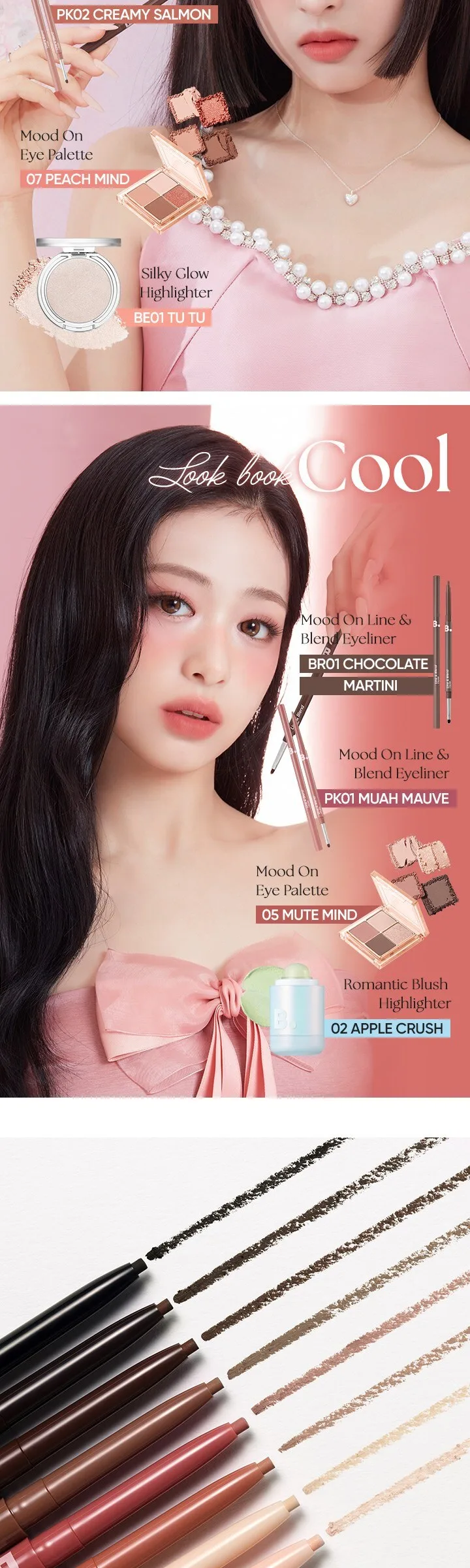 BANILA CO B. BY BANILA LINE & BLEND EYELINER 0.12g BR01 Chocolate Martini, 1ea Detail