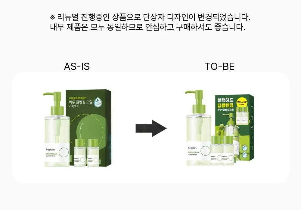 beplain MUNG BEAN CLEANSING OIL 200 ml + 20 ml × 2 SET Detail