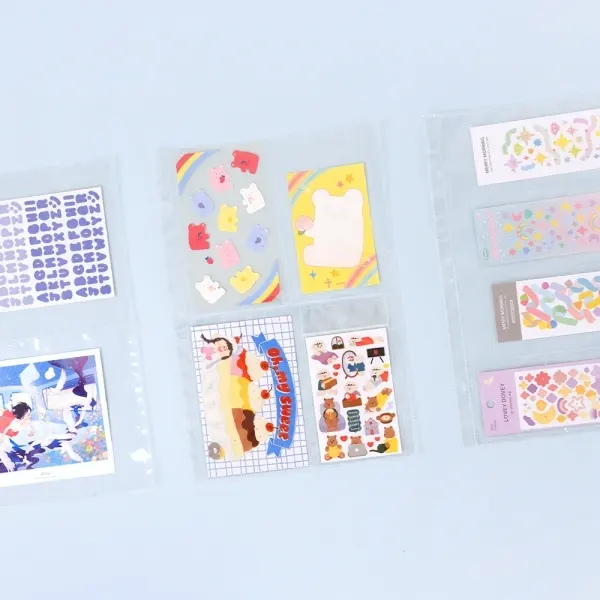 Be On D Deco Pocket Big A4 3-Ring Refillable Double-Sided Sticker Organizer