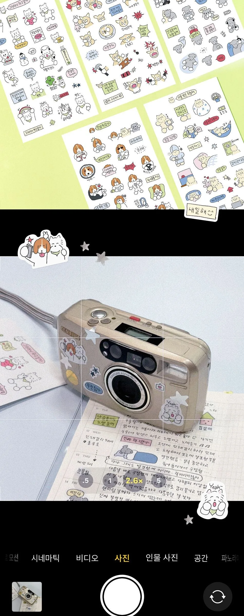 BIONDWI Bingle Bingle Daily Sticker Pack ver.2 (5 Sheets) Detail
