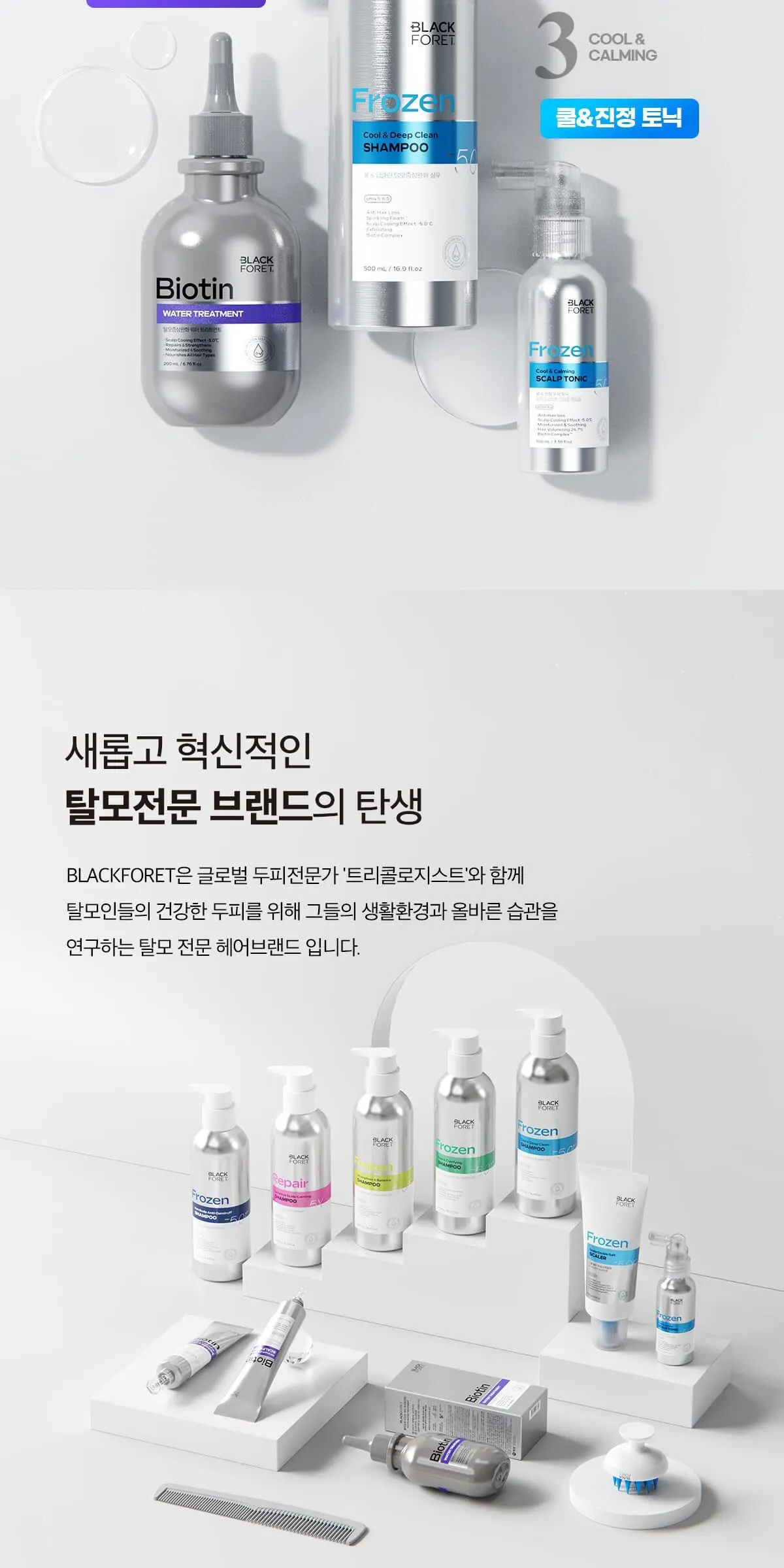 BLACK FORET Frozen Cool & Calming Scalp Tonic Spray 100ml 1ea Detail