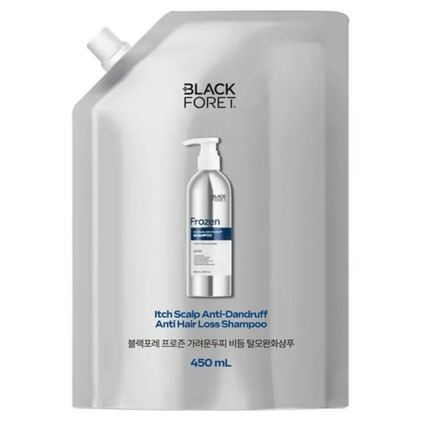 BLACK FORET Frozen Itch Scalp Anti-Dandruff Anti Hair Loss Shampoo Refill 450mL
