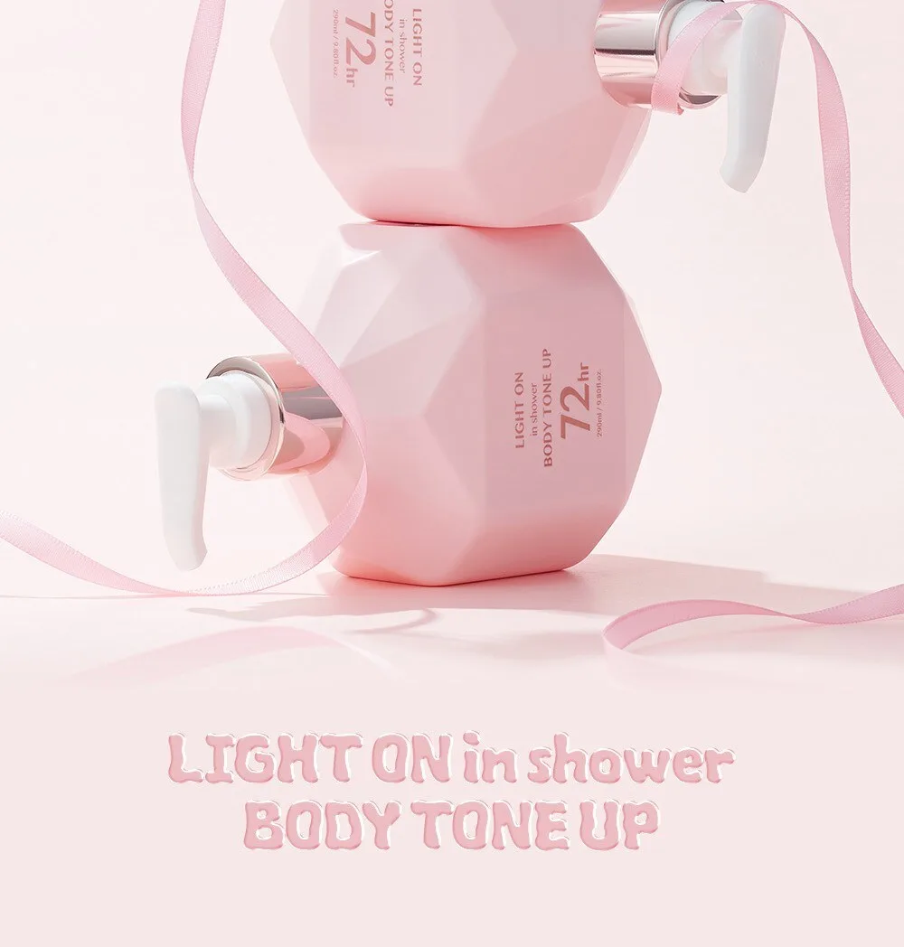 BOM LIGHT ON In Shower Body Tone Up Body Lotion Baby Powder Scent 290ml Detail