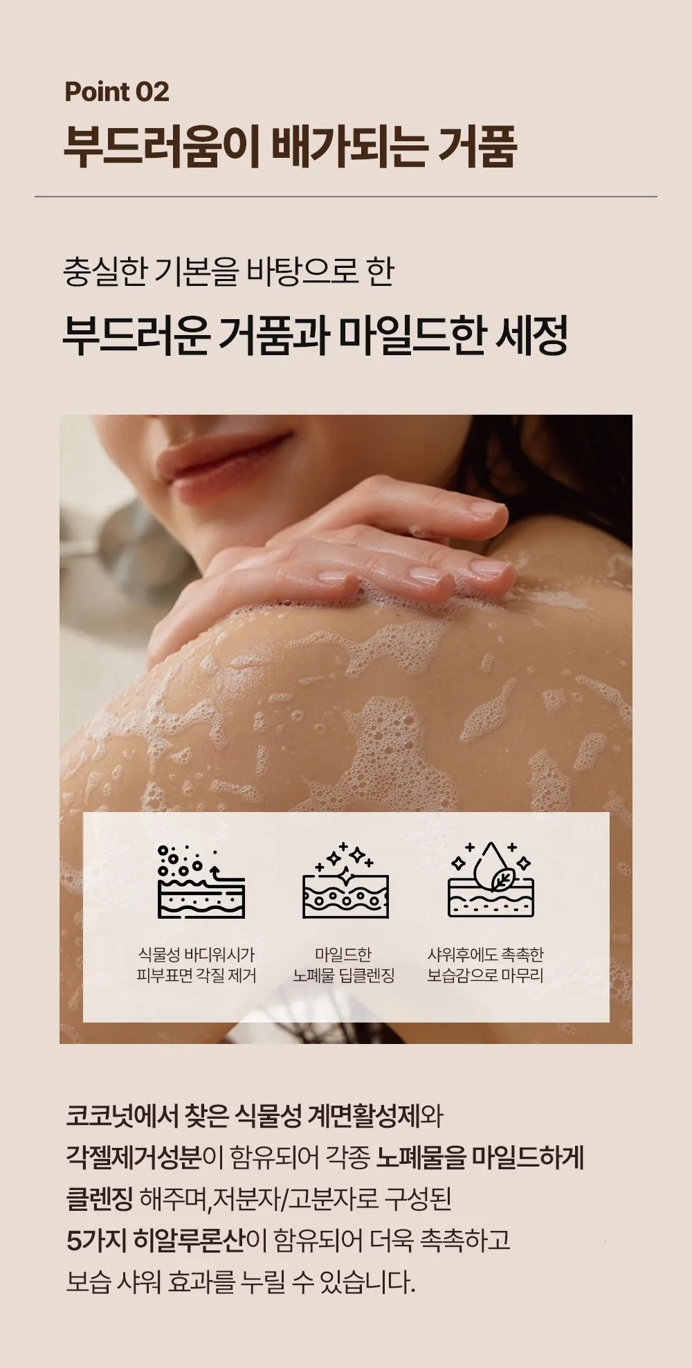 BY_OUR Aroma Body Wash 88% Vegetable Oil Amberwood Scent 1.02L Detail