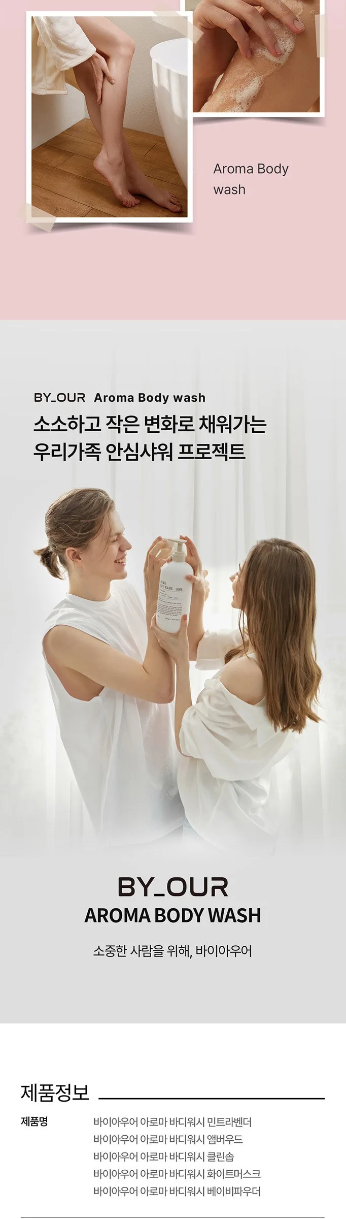 BY.OUR AROMA BODY WASH 88% White Musk Perfume 1.02L Detail
