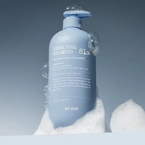 BY_OUR Beer Cool Shampoo 81% Hair Loss Care Green Apple Mint 500ml - Image 4
