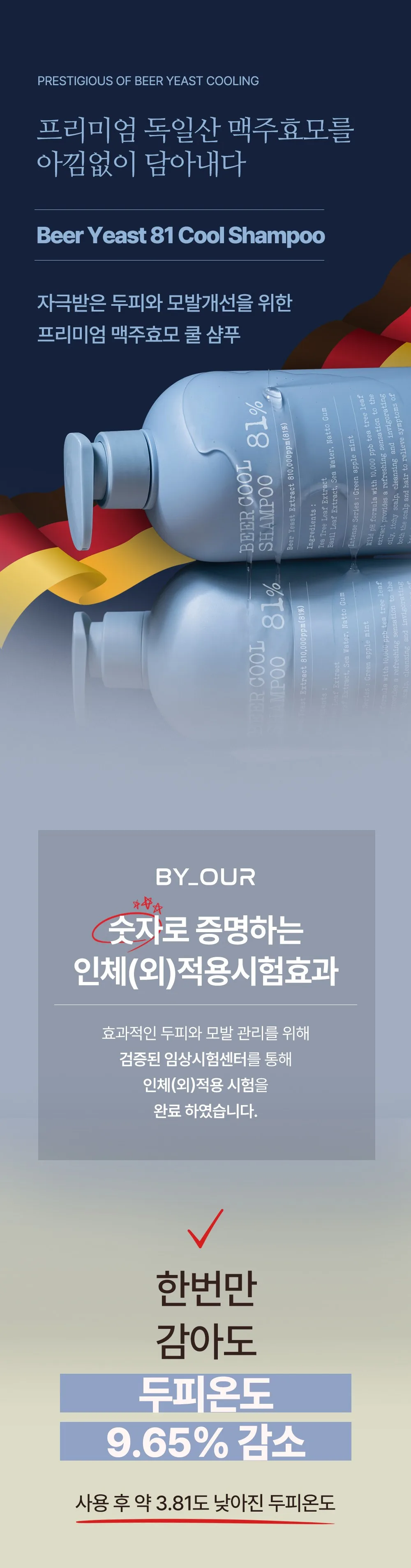 BY_OUR Beer Cool Shampoo 81% 500ml Detail