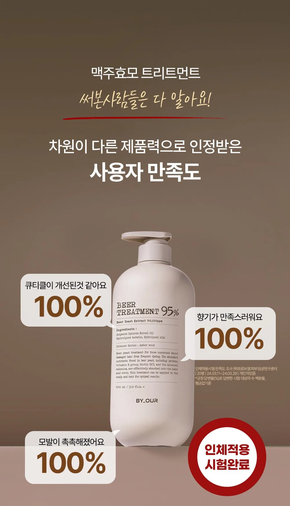 BY_OUR Beer Treatment 95% Amber Wood 500ml Detail