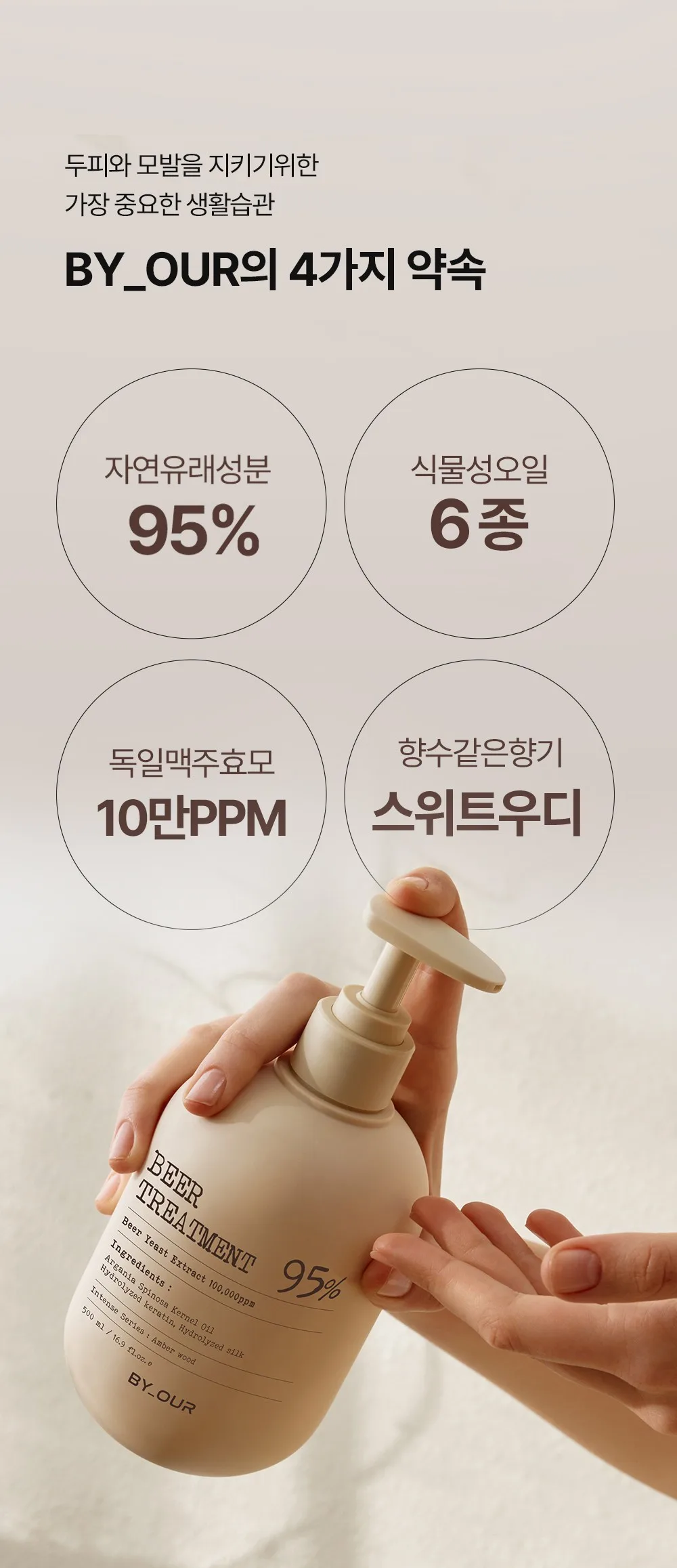 BY_OUR Beer Treatment 95% Amber Wood 500ml Detail