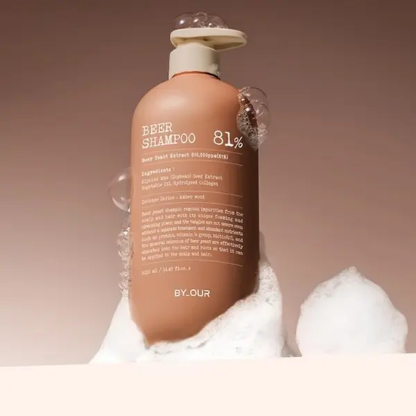 BY_OUR Beer Shampoo 81% Hair Loss Care Amber Wood 510ml