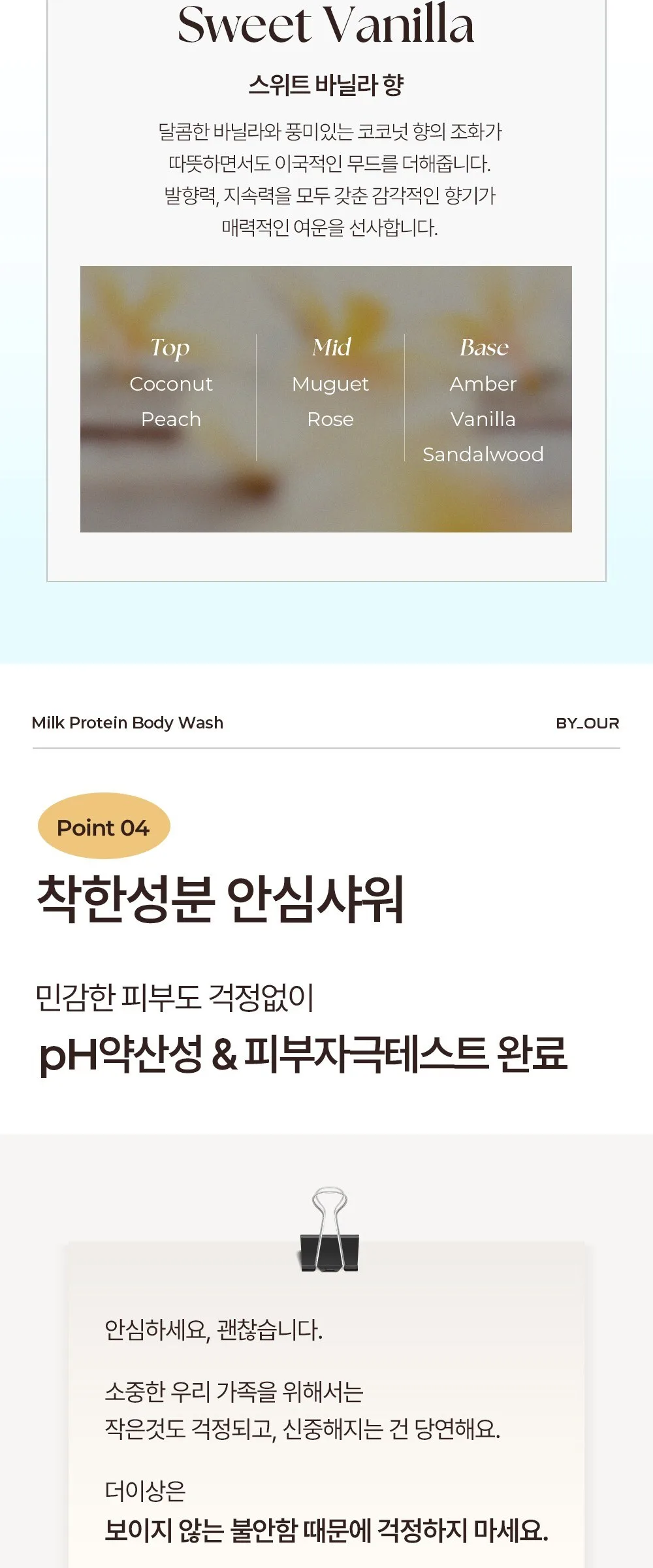BY_OUR MUZIK TIGER Milk Protein Body Wash Baby Powder Scent 1L Detail