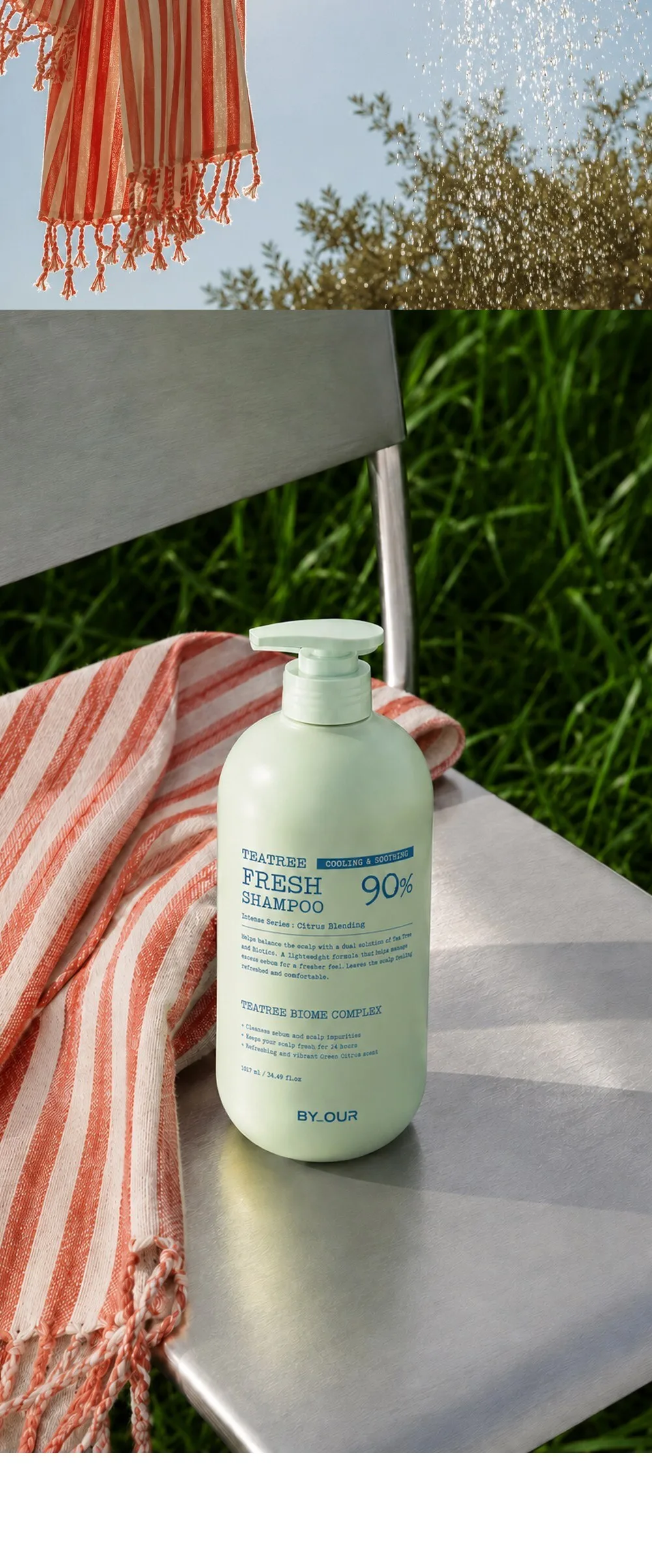 BY.OUR Teatree Fresh Shampoo 1.017L 2 Pack Detail