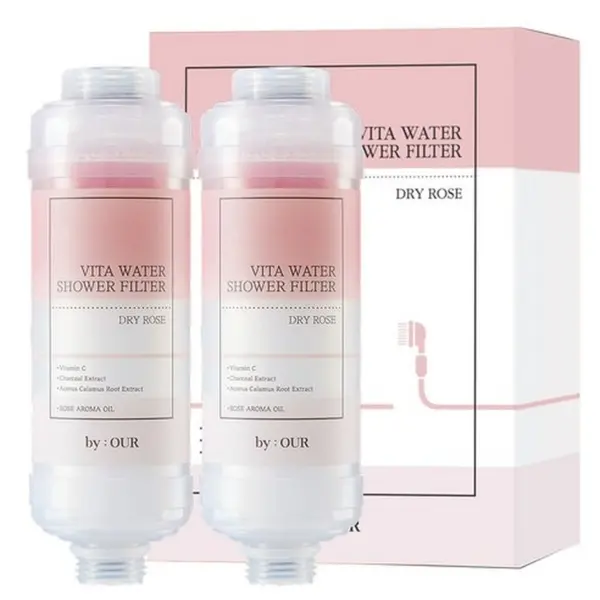 BY_OUR Vita Water Shower Filter 2pcs Dry Rose Scent