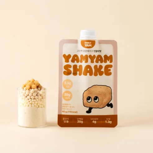 DAILY YAM YAMYAM SHAKE Protein Shake Injeolmi Flavor 40g x 7ea - Image 3