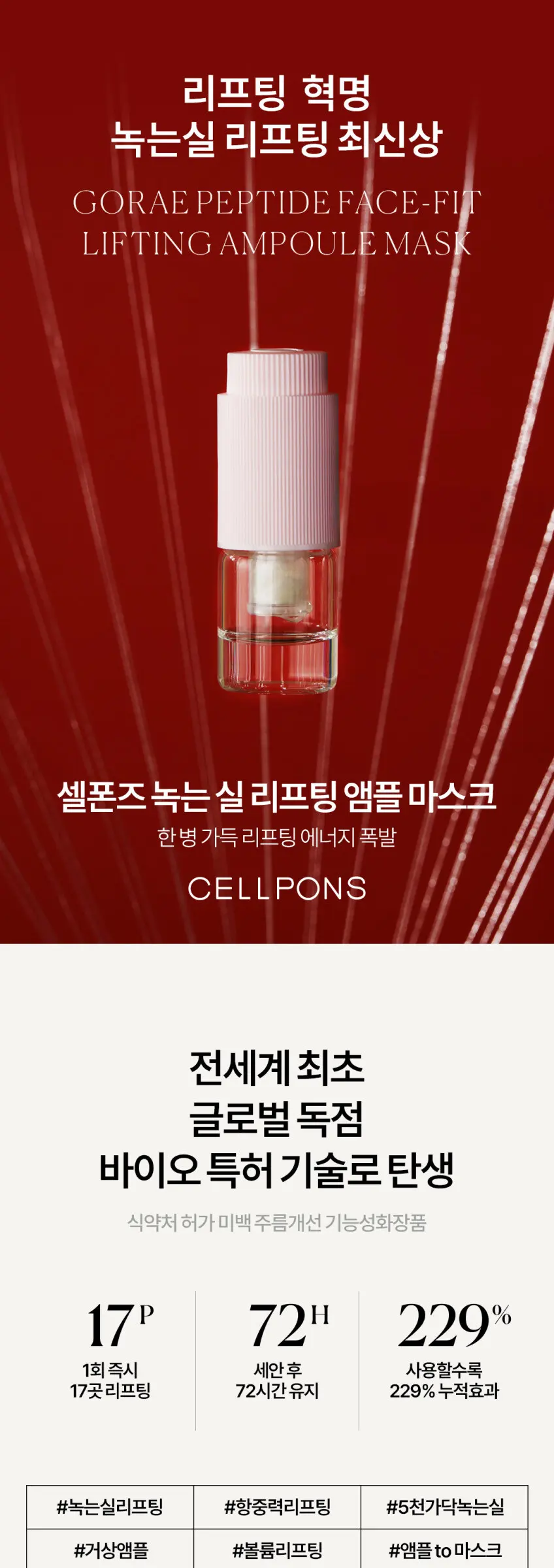 CELLPONS Melting Thread Lifting Ampoule 6 weeks + Legatoning Age Spot Corrector 2 bottles Set Detail