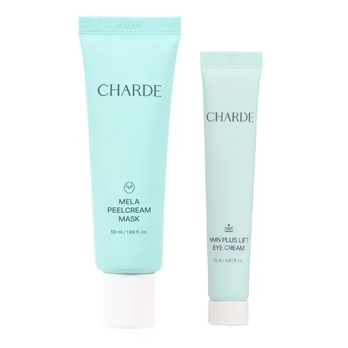 CHARDE MELACARE PEEL CREAM MASK 50ml + NMN PLUS LIFT EYE CREAM 20ml SET