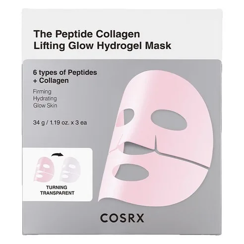 COSRX The Peptide Collagen Lifting Glow Hydrogel Mask 3 Sheets