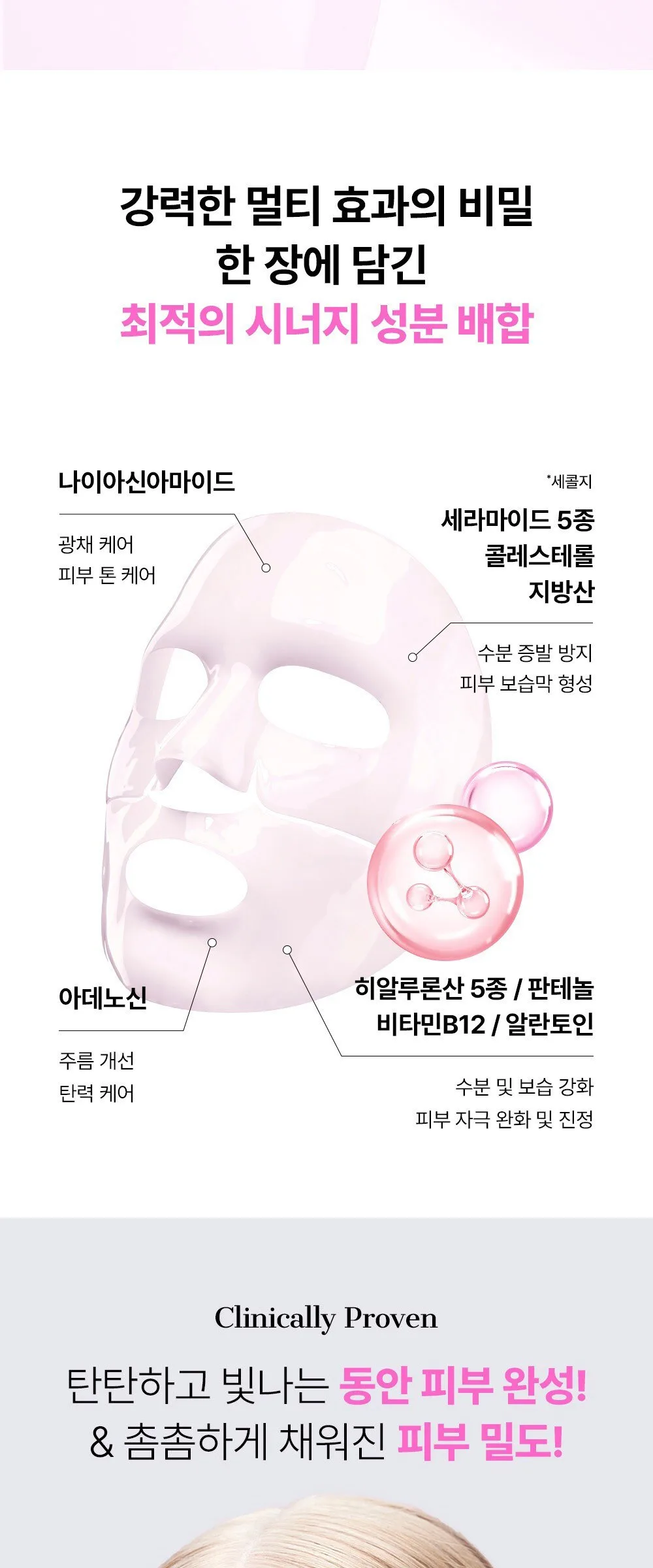 COSRX The Peptide Collagen Lifting Glow Hydrogel Mask 3 Sheets Detail