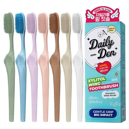 Daily Den Xylitol Wing Toothbrush 7 Pack