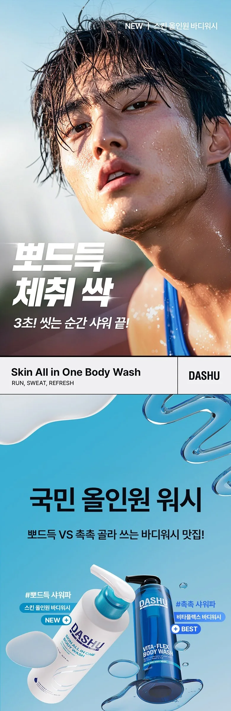 DASHU DAILY Skin All In One Body Wash 500ml Detail