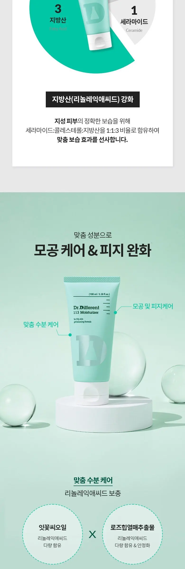 Dr.Different 113 Moisturizer 100ml Detail