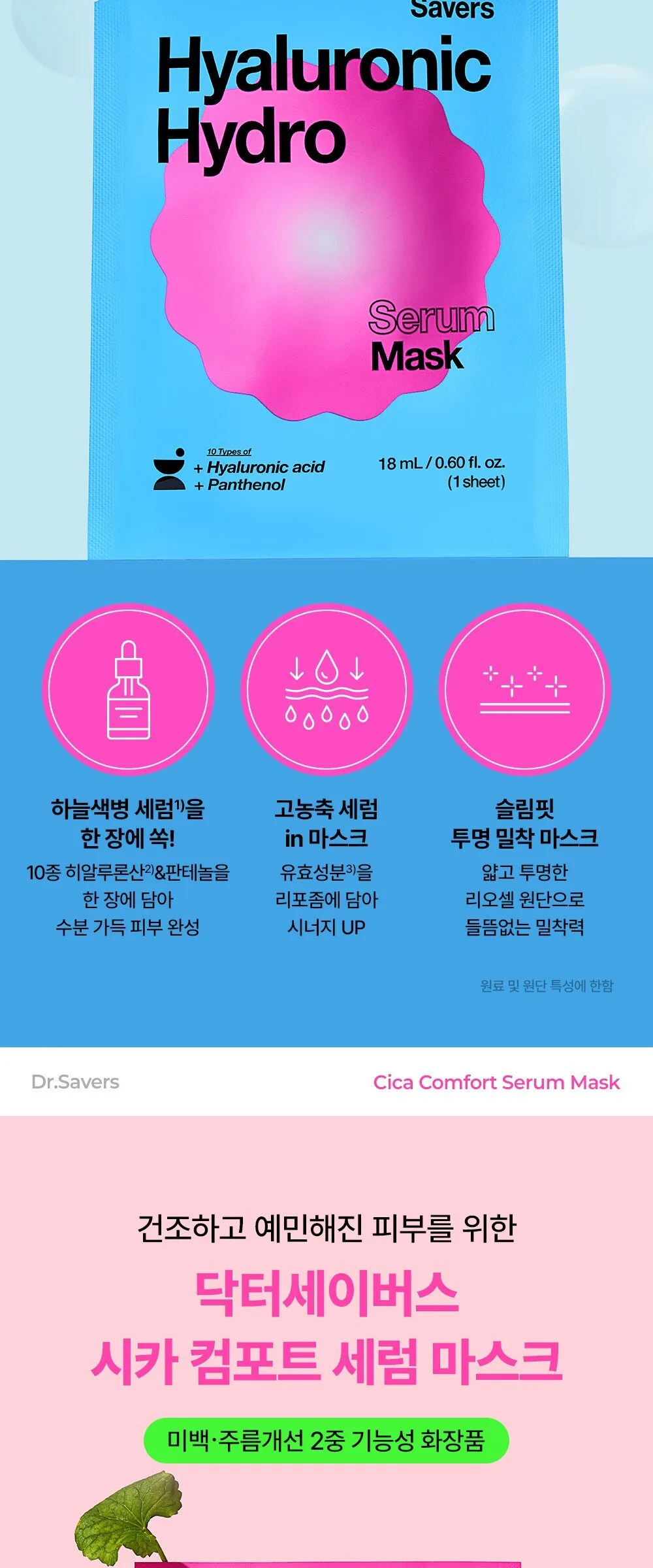 Dr. Savers Vita Glow Serum Mask 20mL 10 Sheets Detail