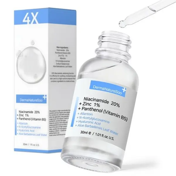 DermaNatureSoo Niacinamide 20% + Zinc 1% + Panthenol (Vitamin B5) Serum 30ml
