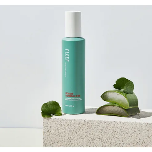 FLEEF CICA-ALOE Ampoule Toner 200ml + CICA-ALOE Calming All In One 200ml SET - Image 4