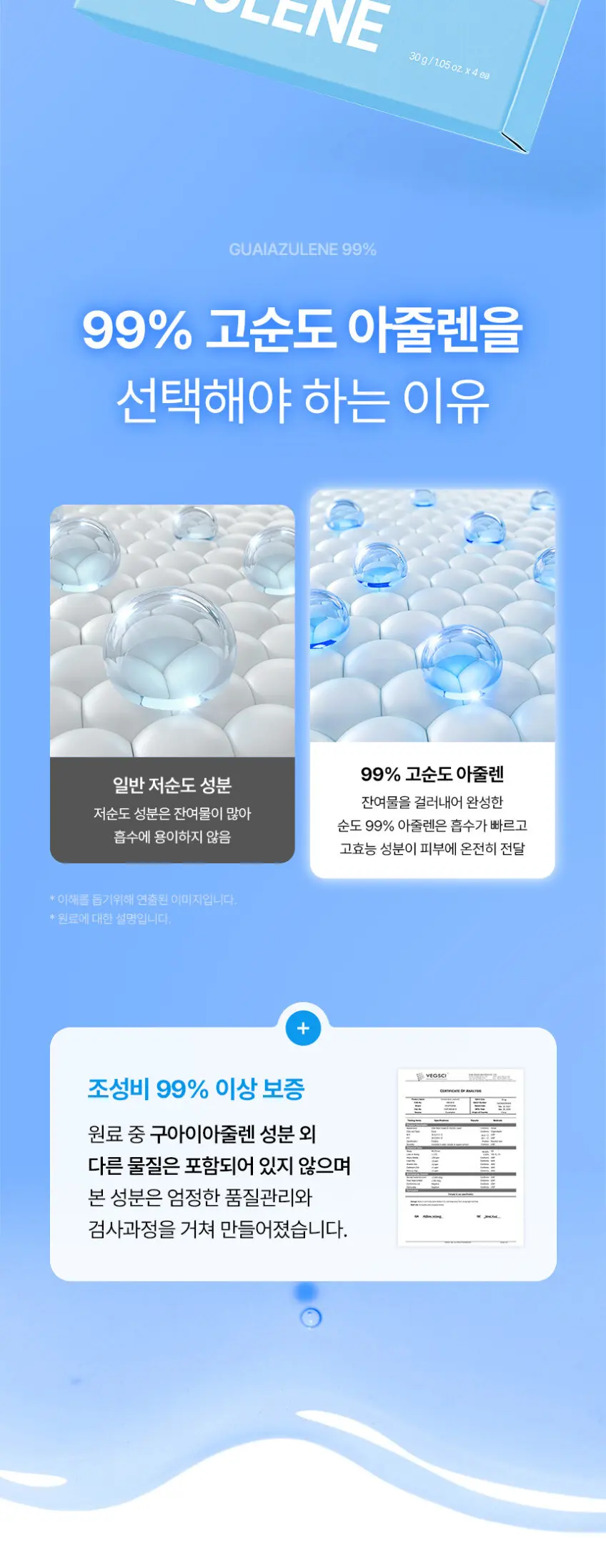 from medi+ AZULENE CICA CALMING MASK 30g x 4 (Azulene Cica Soothing Gel Mask) Detail