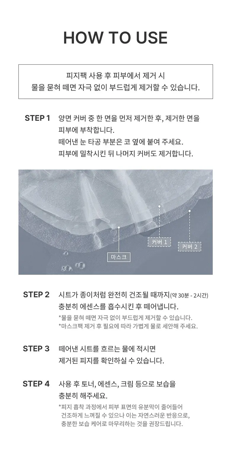 fromrier EGF Hyper-Active Pore Sebum Mask 4 Sheets Detail