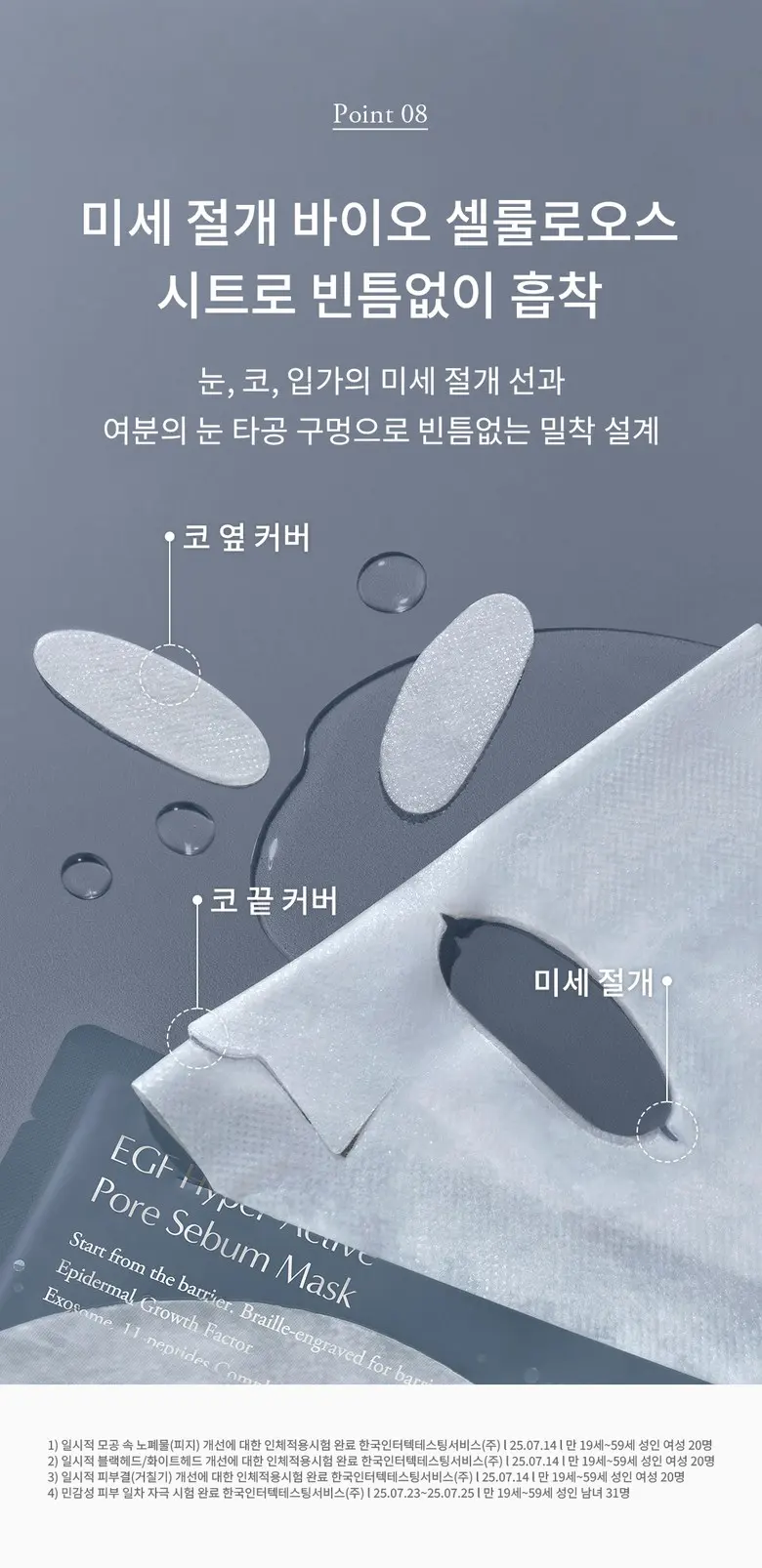 fromrier EGF Hyper-Active Pore Sebum Mask 4 Sheets Detail