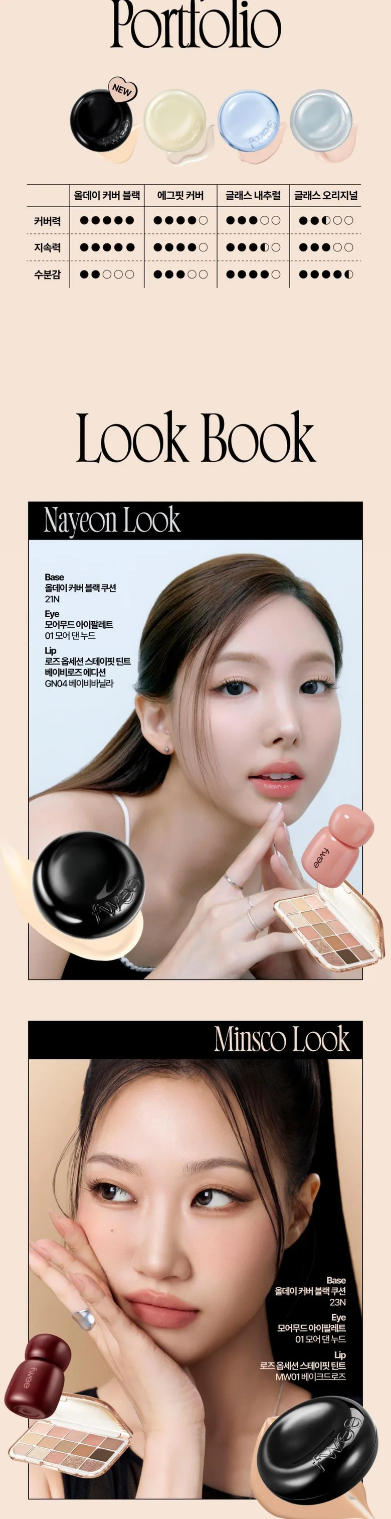 fwee All Day Cover Black Cushion Refill Kit (Main + Refill) - 21N Detail