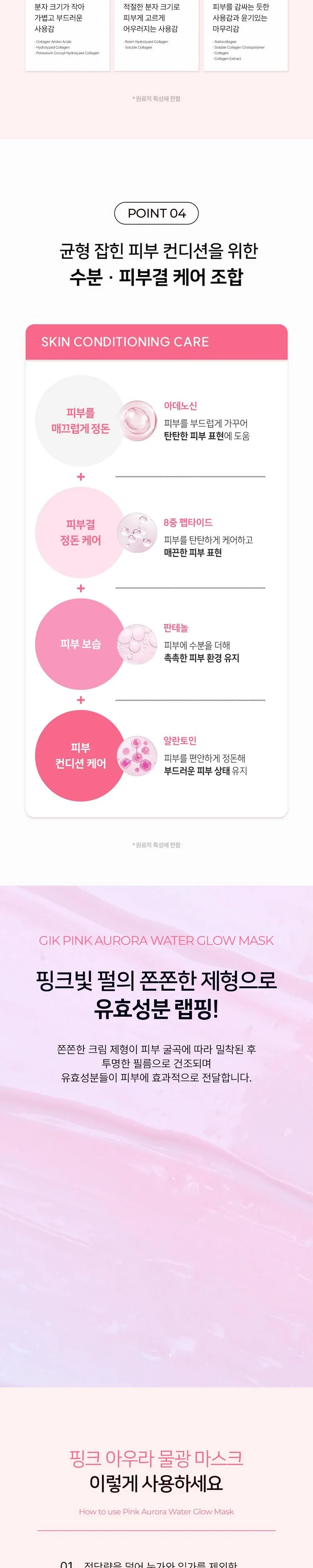 Gik PDRN Pink Aurora Water Glow Mask 65ml Detail