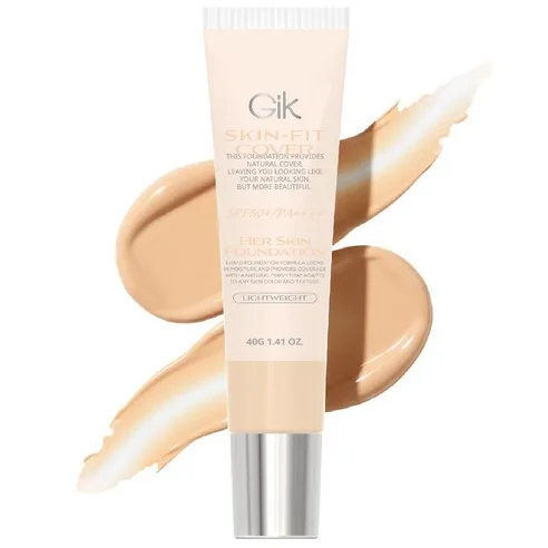 Gik Skin-Fit Her Skin Foundation SPF50+ PA++++ 40g - All-in-One Long Lasting Cover