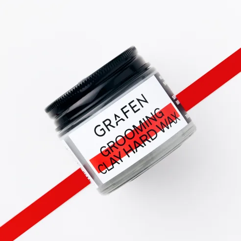 GRAFEN GROOMING CLAY HARD WAX 75ml x 2pack - Strong Hold Hair Styling Wax - Image 3