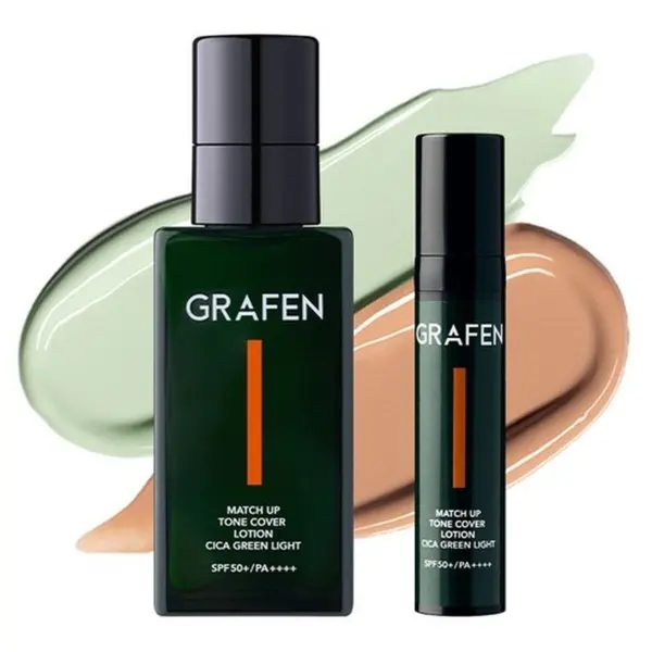 GRAFEN Match Up Tone Cover Lotion CICA Green Light 50ml + 10ml Set