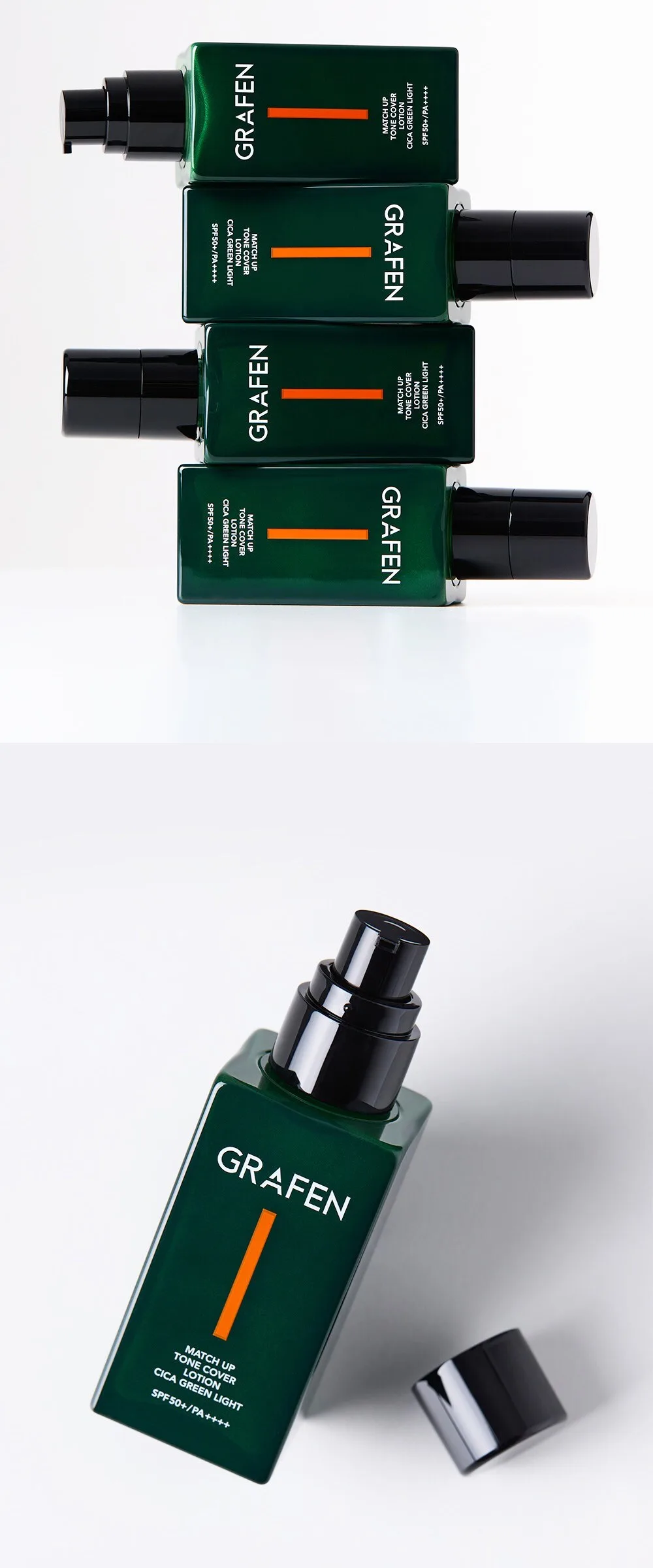 GRAFEN Match Up Tone Cover Lotion CICA Green Light 50ml + 10ml Set Detail