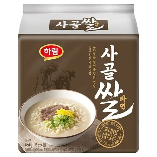 Harim Sagol Rice Ramen 116g x 4 Packs
