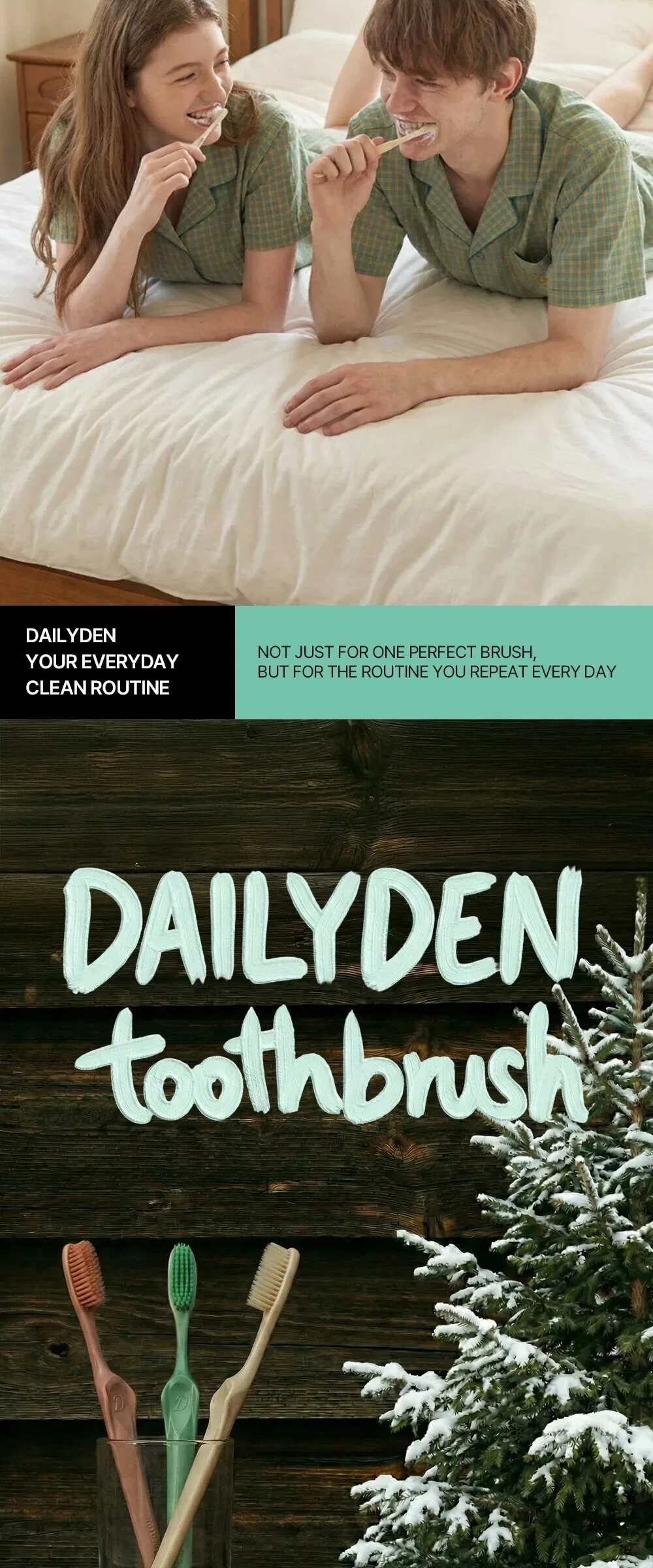Daily Den Xylitol Wing Toothbrush 7 Pack Detail