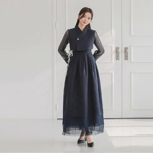 Isabel Dress Modern Korean Hanbok 136 by MINHANBOK - Party, Wedding, Casual Wear - Image 2
