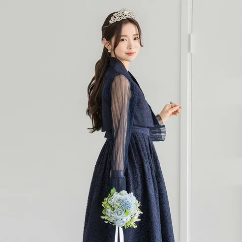 Isabel Dress Modern Korean Hanbok 136 by MINHANBOK - Party, Wedding, Casual Wear - Image 5