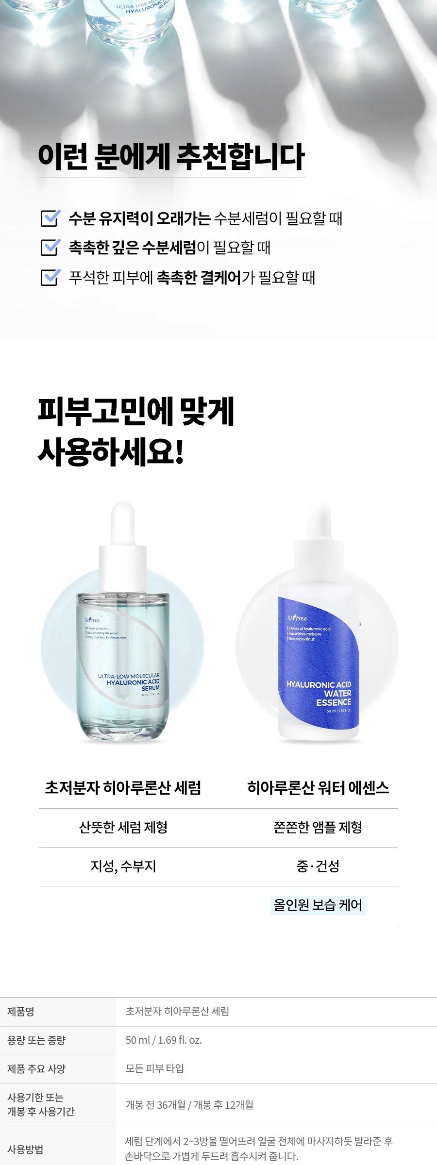 Isntree Ultra-Low Molecular Hyaluronic Acid Serum 50ml Detail