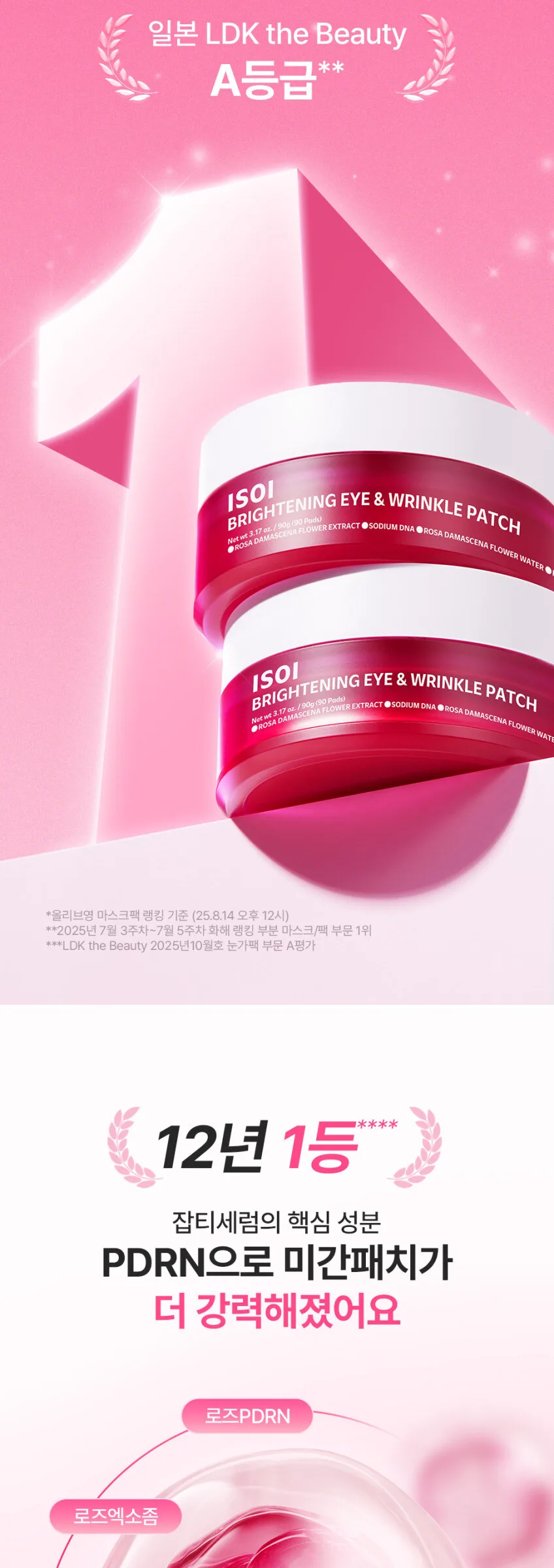 ISOI BRIGHTENING EYE & WRINKLE PATCH 90g 90 Pads Detail