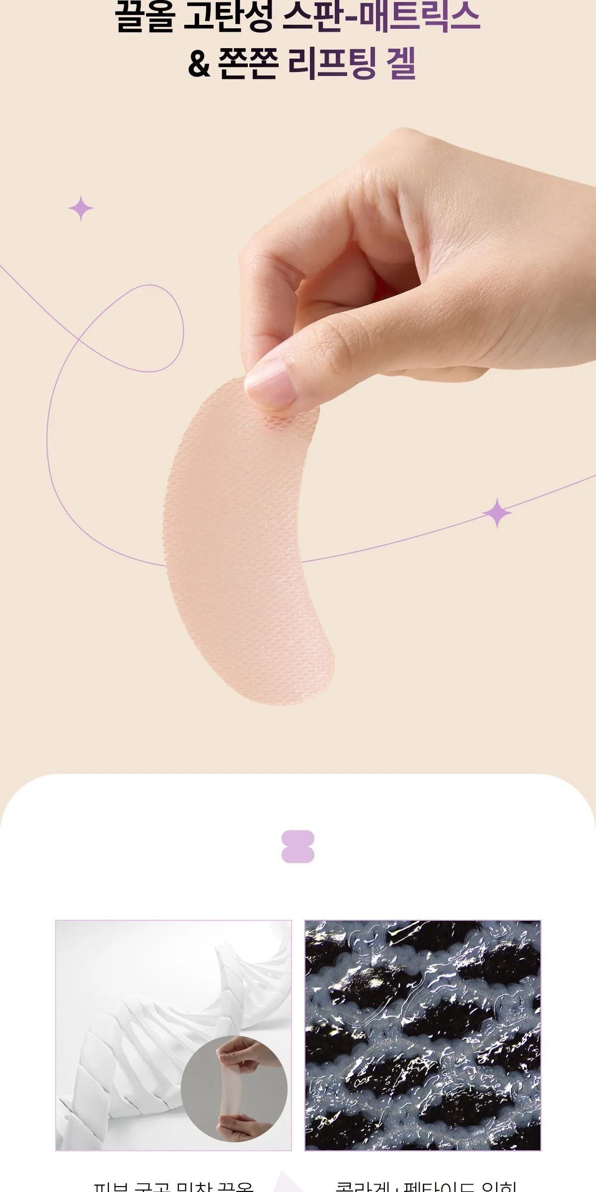 IT'S SKIN 7-Peptide Collagen Thread Lifting Mini Gel Mask 3 Pairs Detail