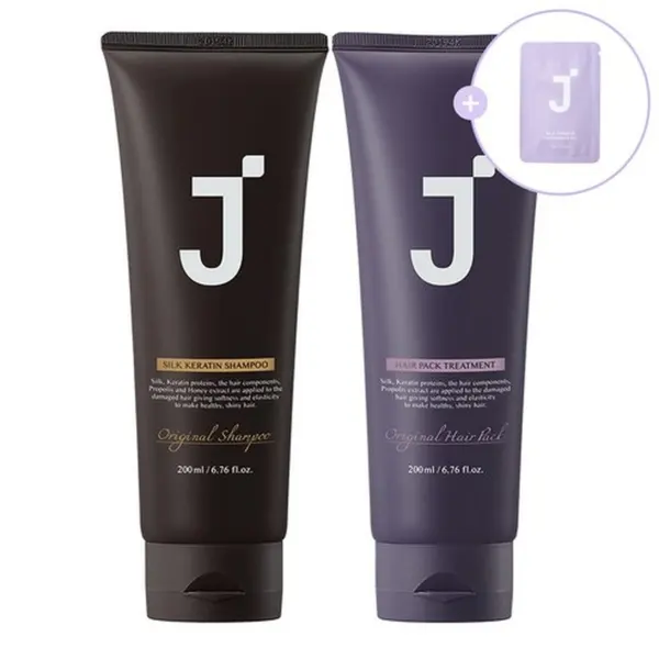 JSOOP Silk Keratin Haircare Set Shampoo 200g + Hairpack Treatment 200g + Waterpack 3g x5